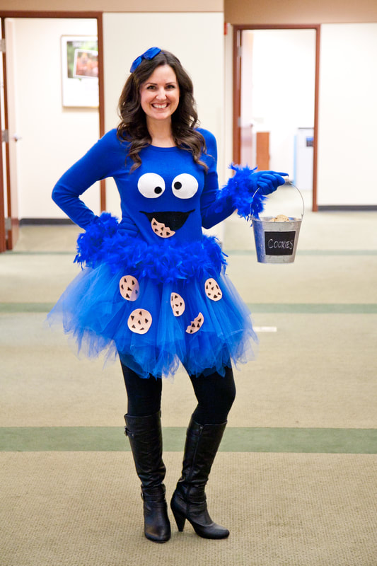 DIY Cookie Monster Halloween costume idea