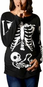 DIY Pregnant skeleton Costume Idea