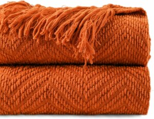 Orange Throw Blanket 