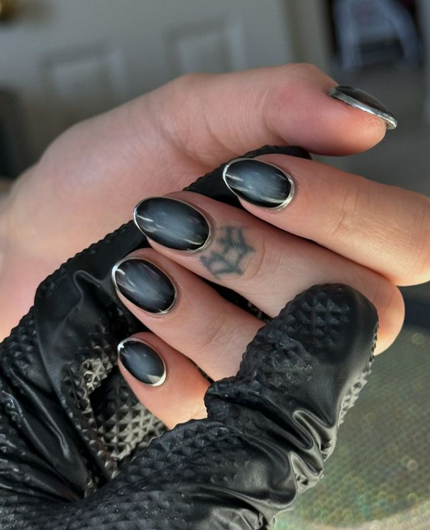 Black Halloween Nail Ideas