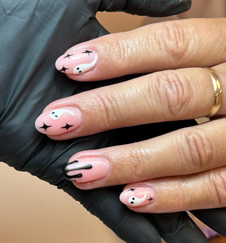 Black Halloween Nail Ideas