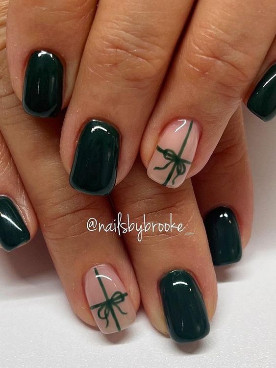 short christmas nail ideas