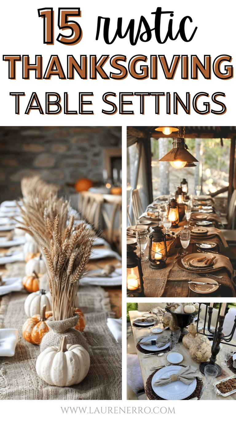 15 Rustic Thanksgiving Table Settings