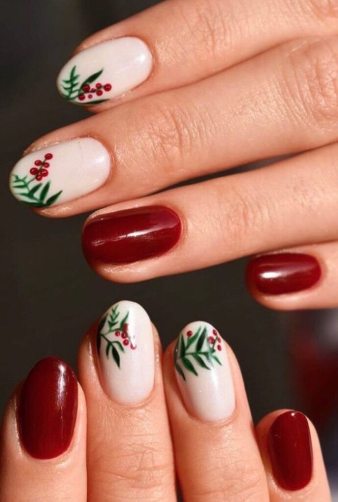 short christmas nail ideas