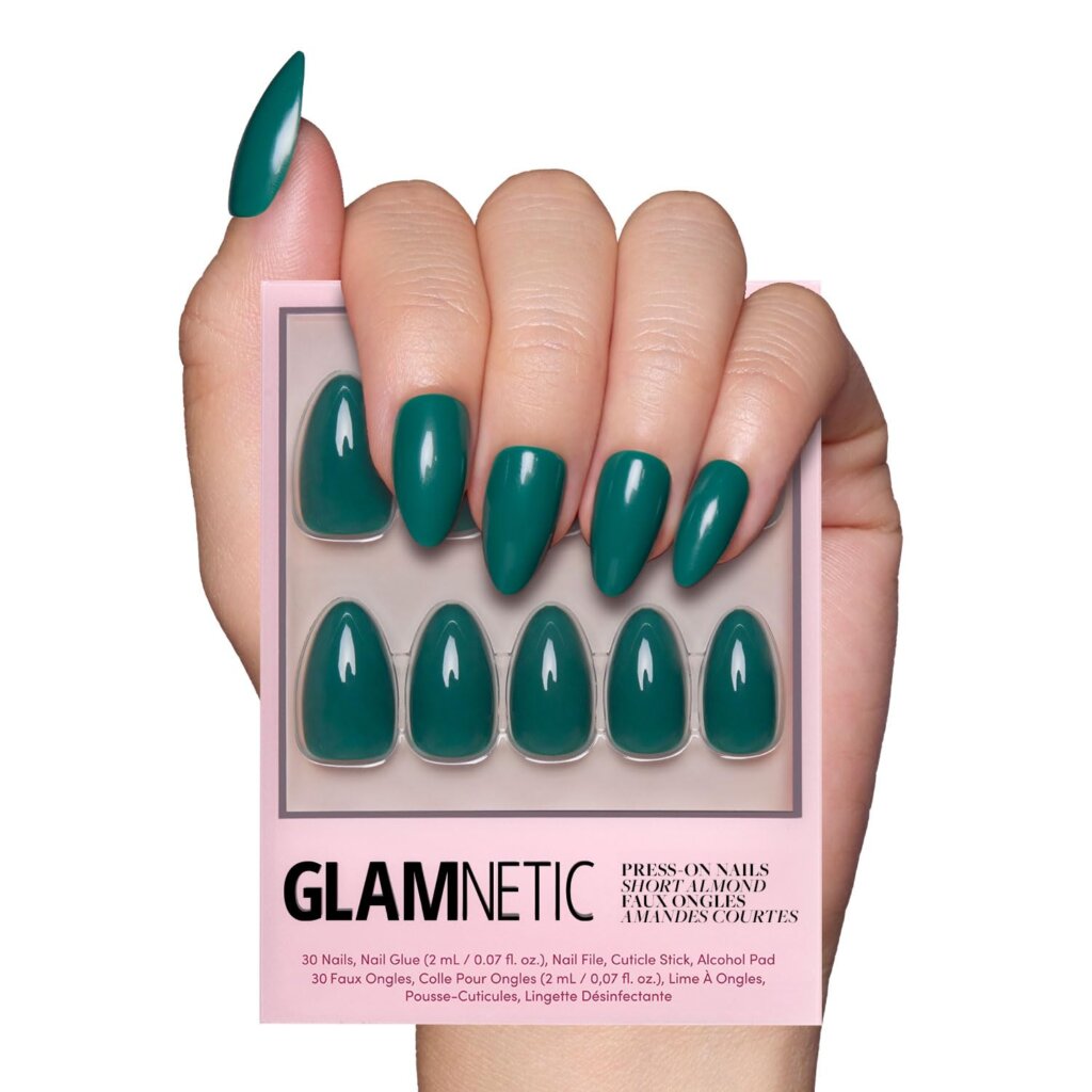 Glamnetic Press On Nails - Emerald Green