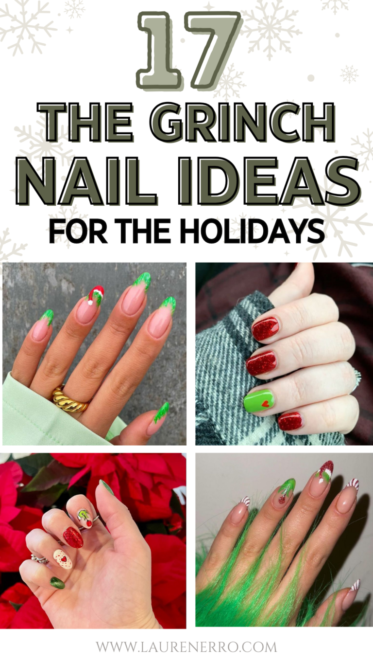 the Grinch nail ideas for the Holidays