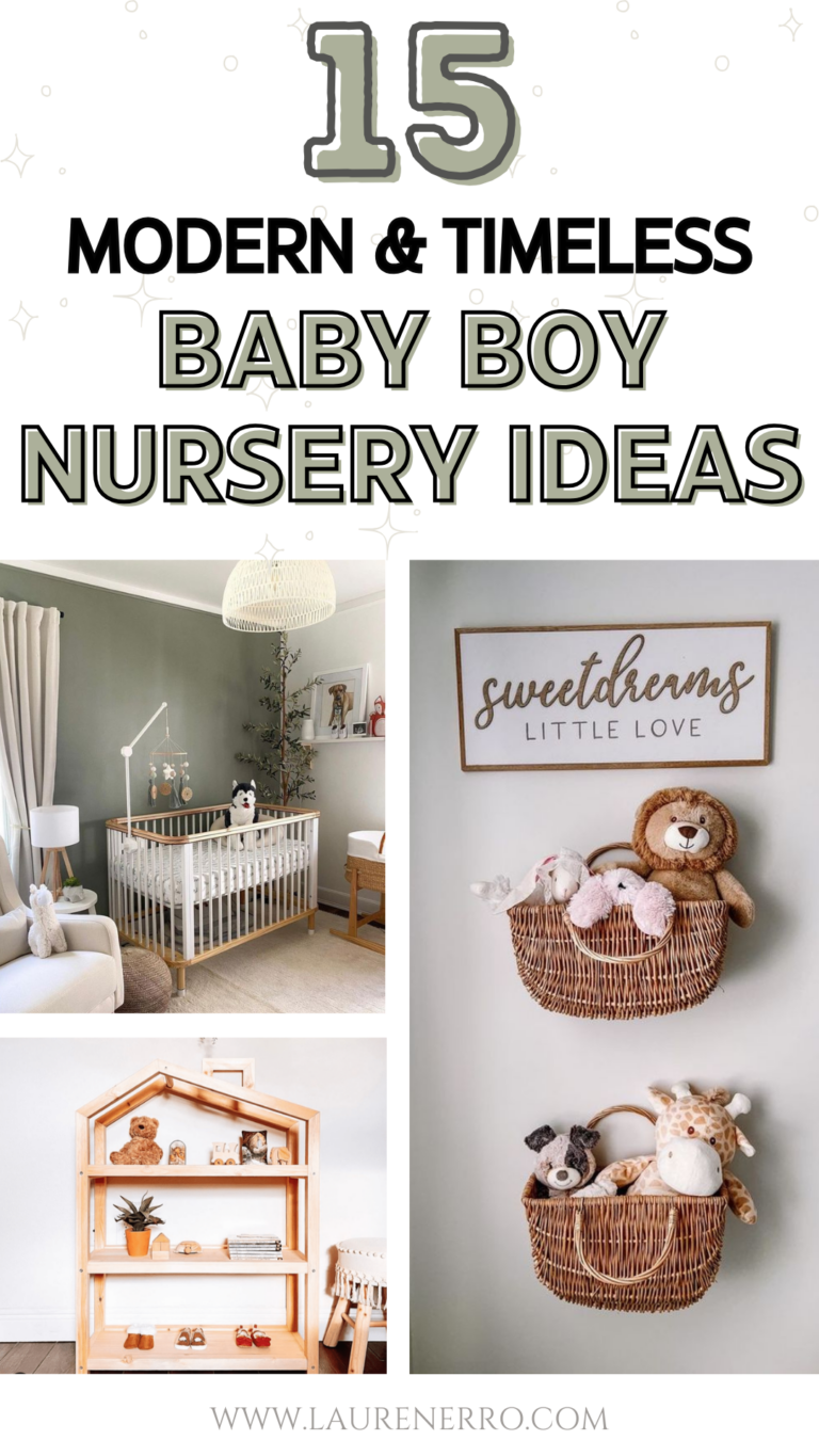 Modern & Timeless Baby Boy Nursery Ideas You'll Love